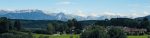 Blick auf die Allgäuer Alpen von Bräunlings aus