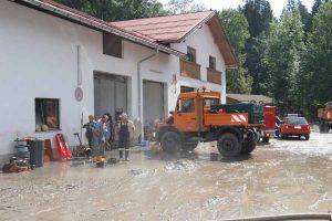 Hochwasser 2005 - Aufrräumarbeiten