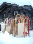 Winter Rodeln im Allgäu an der Drehhütte